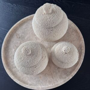 Parelmoer kralen potjes